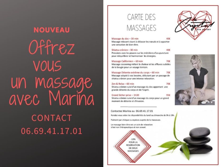 CARTE MASSAGE Crystal LoveAppart